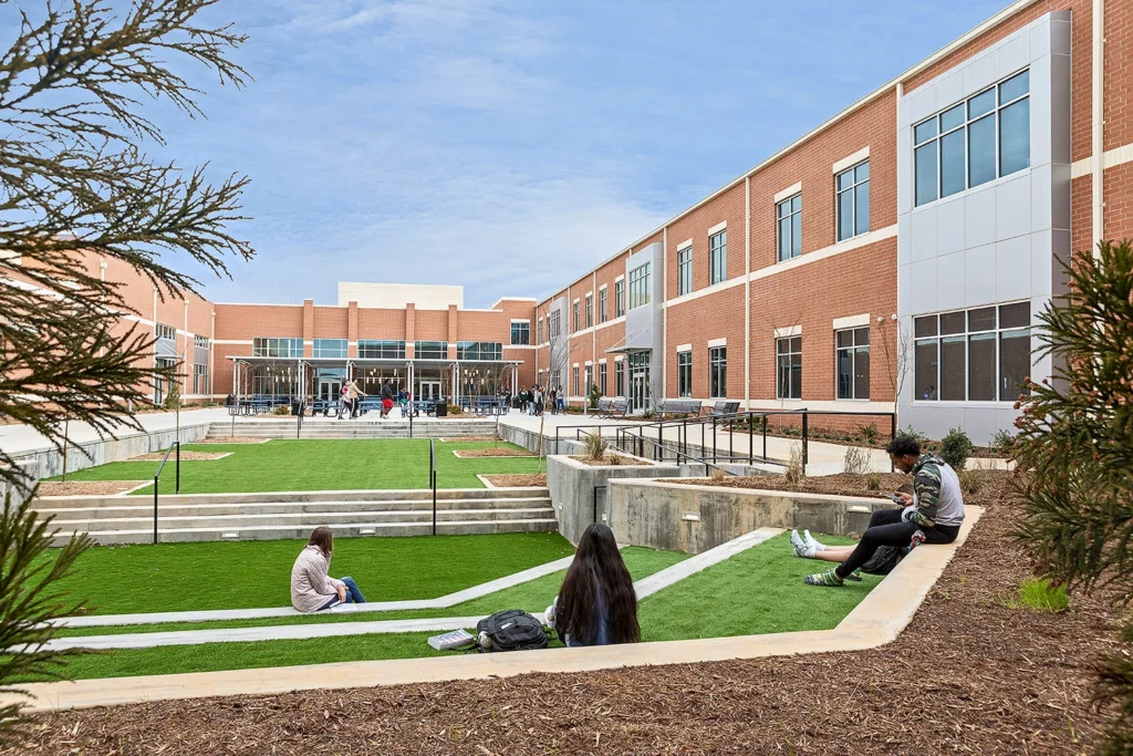 Spartanburg High's outdoor amphitheatre.