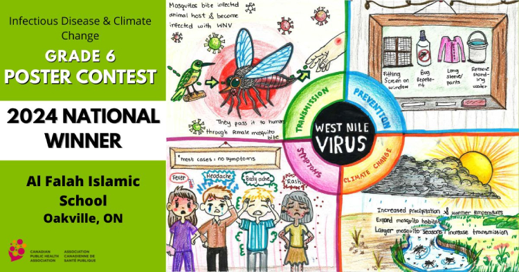 The 2024 National Winner of the poster contest is Al Falah Islamic School, located in Oakville, ON.