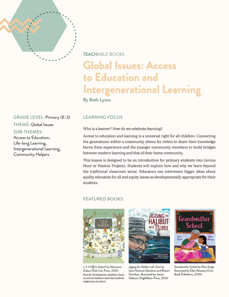 Great Canadian Books: Access to Education + Intergenerational Learning