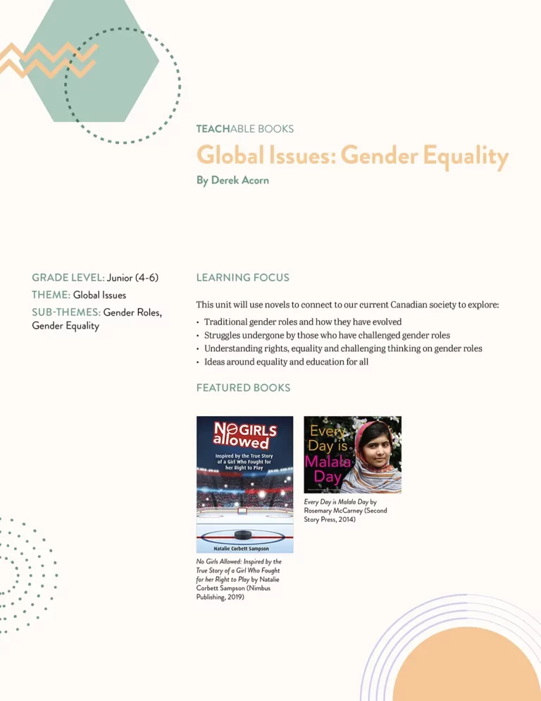 Great Canadian Books: Gender Equality