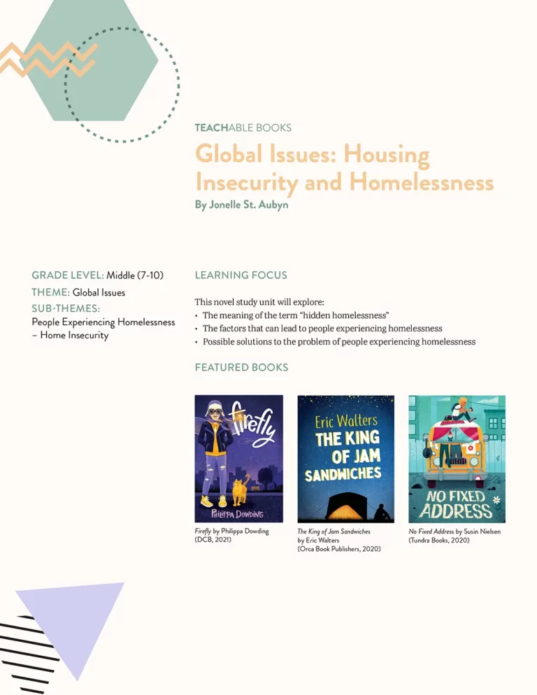 Great Canadian Books: Housing Insecurity and Homelessness