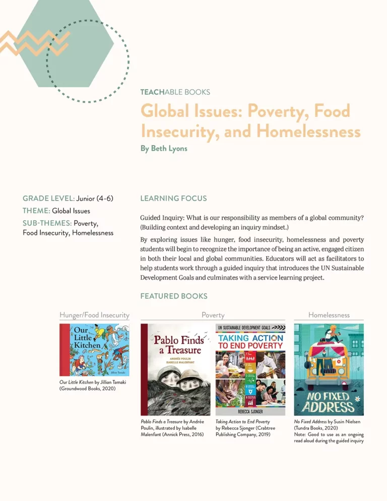 Great Canadian Books: Poverty, Food Insecurity, and Homelessness