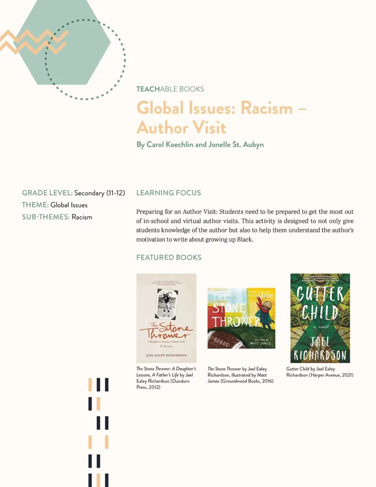 Great Canadian Books: Anti-Racism, Author Visit