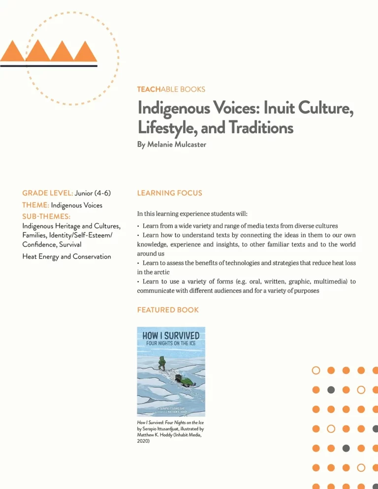 Great Canadian Books: Inuit Culture, Lifestyle, and Traditions