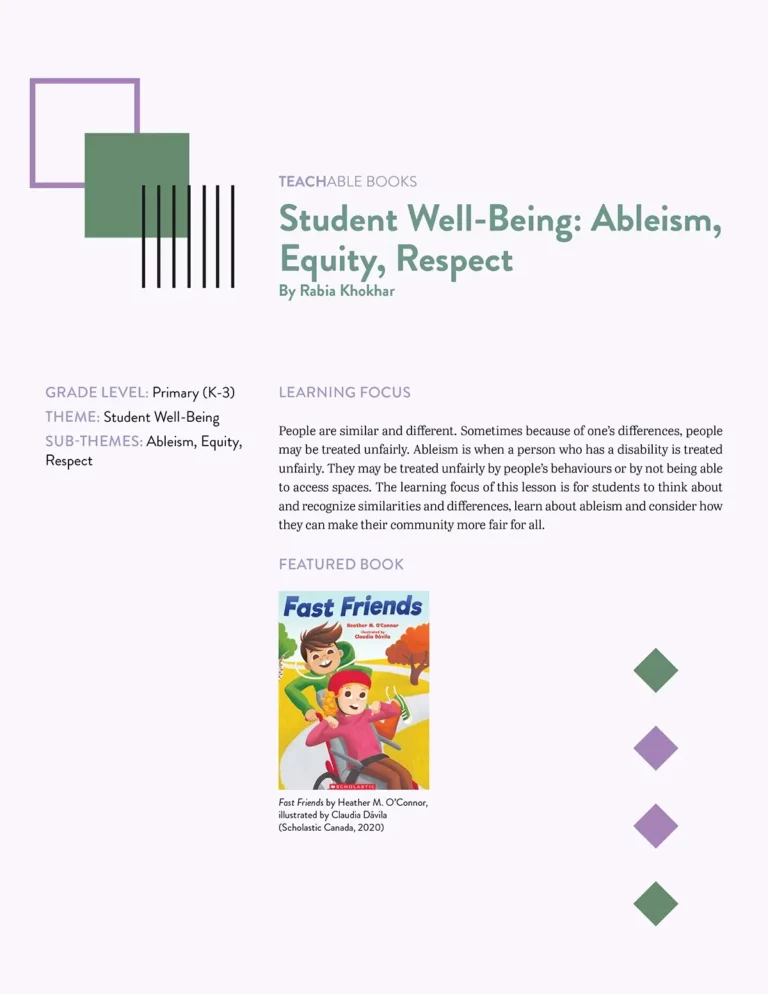 Great Canadian Books: Ableism, Equity, and Respect